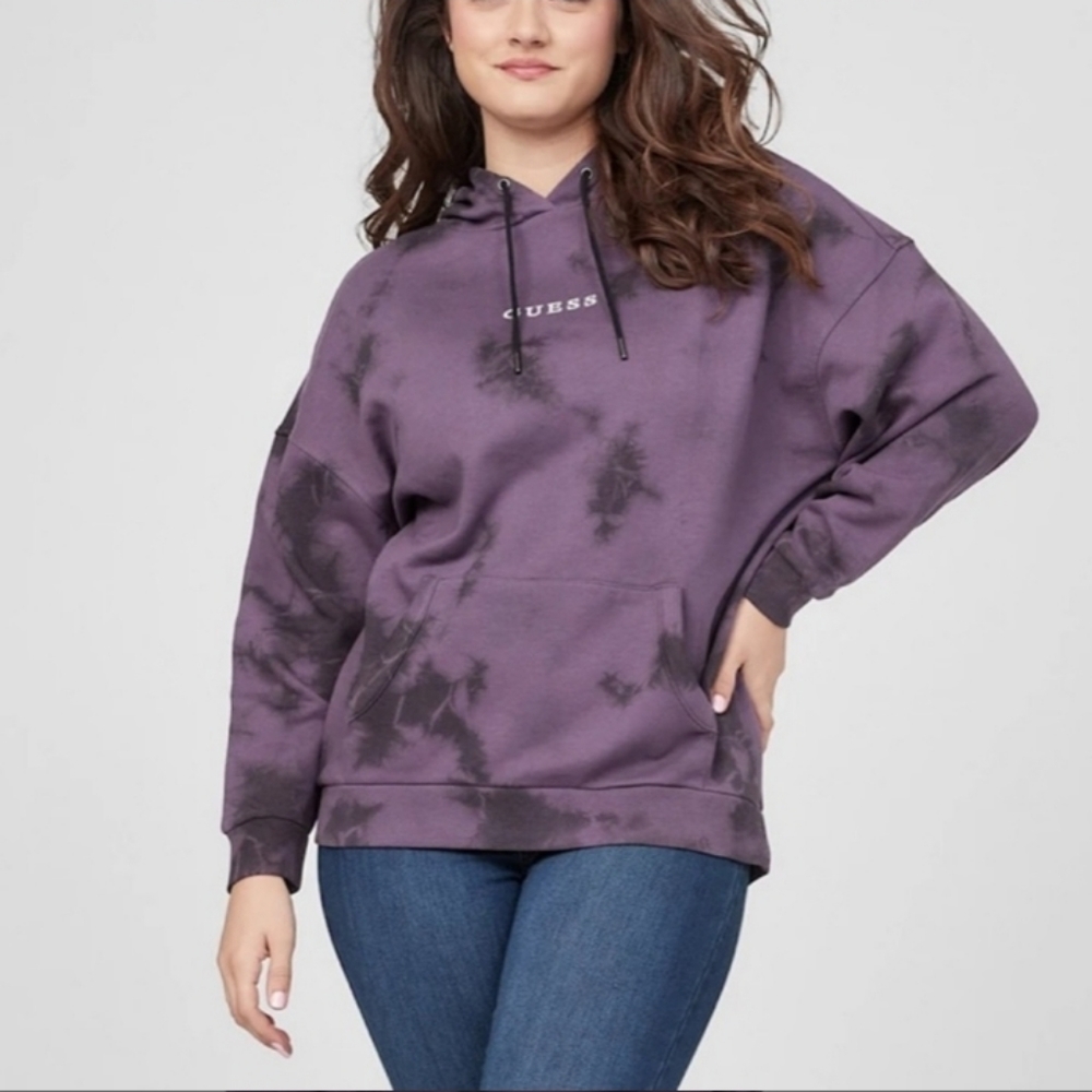 Guess Purple Tie Dye Hoodie